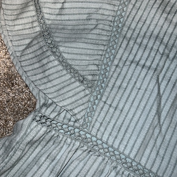 SKIES ARE BLUE RUFFLED SLEEVE BABYDOLL BLOUSE SIZE XS can fit up to medium - Picture 5 of 6